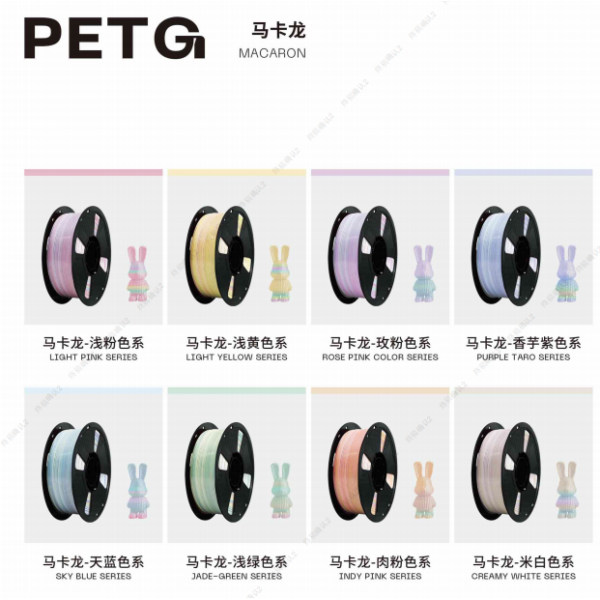 Multi Color 1.75mm PLA Filament Biodegradable 3D Printing Consumable 1kg Spool Custom Colors