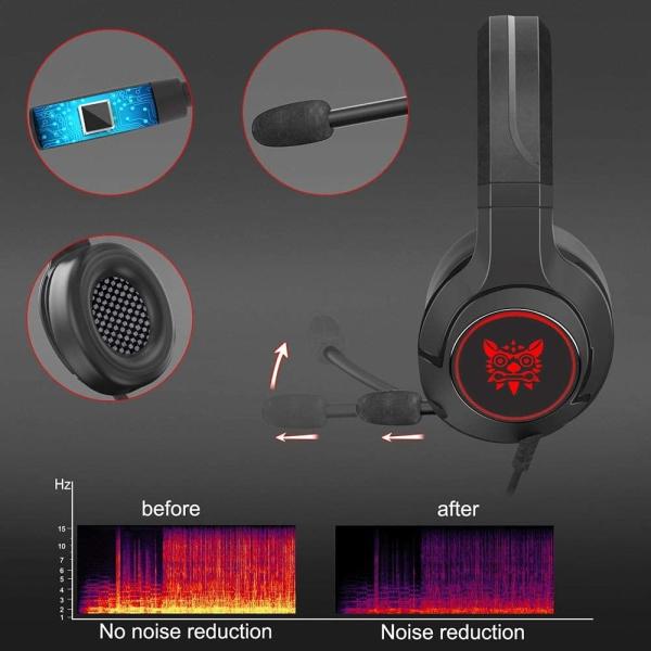 117dB 50mm K9 Noise Cancelling Gaming Headphones For PS4 PC