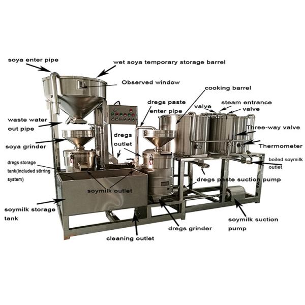 big capacity 1ton automatic soy milk production machine/soy milk production line equipment