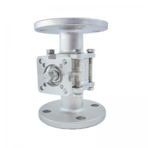 China 304/316 Material Three Piece Flanged High Platform Ball Valve Manufactured by Q41F on sale