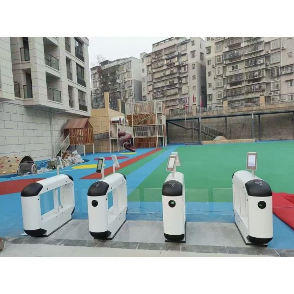 Panda Speedlane Swing Turnstile Gate RFID Access Control For Amusement Park