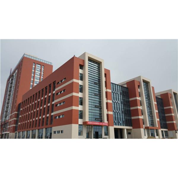 18mm Thickness Red Terracotta Facade Panels , Ventilated Building Facade Panels