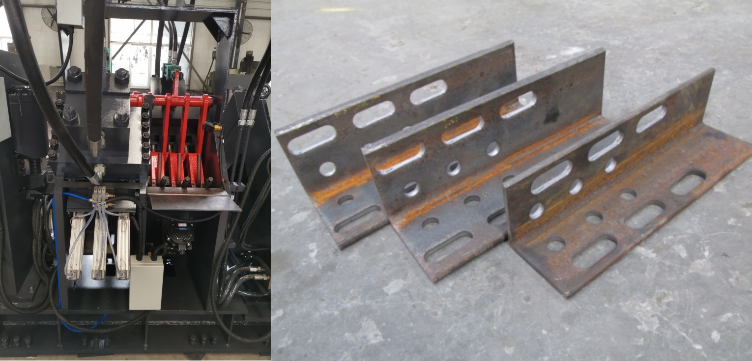 JNC Series CNC Punching Marking And Cutting Machine For Angles 25x6.5x2.5m Overall Dimension