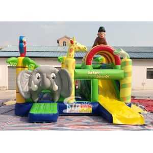 Buy cheap Safari World Jungle Elephant Inflatable Bouncy Castle For Kids Outdoor N Indoor Playground Fun product