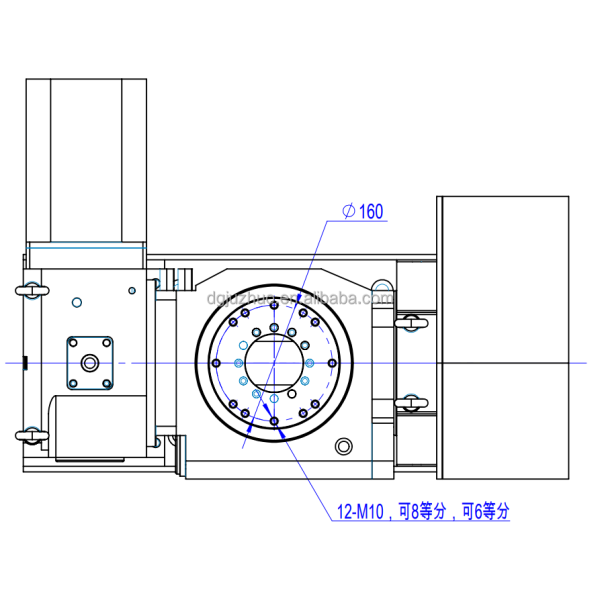 Worm Gear 4 Axis Rotary Table Tailstock For CNC Router Engraver Milling Machine
