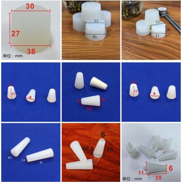 High Temperature Resistant Conical Silicone Plug for Spray Paint Electroplating Medical Grade Oxidation Thread Sealing Nut