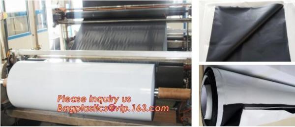 0.1mm 0.12mm 0.15mm 0.18mm 0.2mm 0.25mm hydroponic agriculture white/black panda opaque polyethylene PE film bagplastics