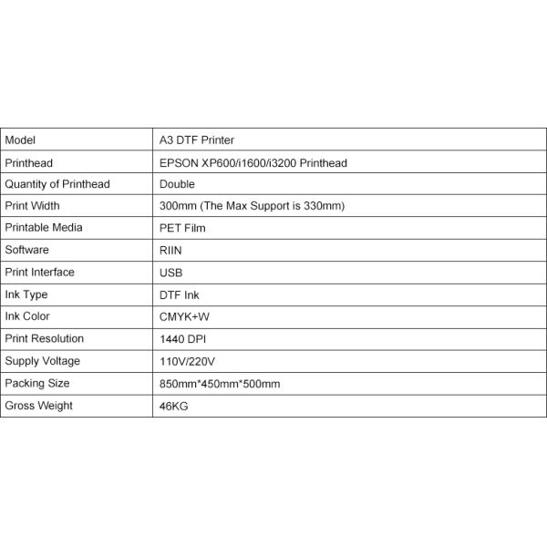 KECAI 12 Inch A3 Brand New Model DTF Printer XP600 With Powder Shaking Machine Integrated Full-Automatic Textile Apparel T-shirt