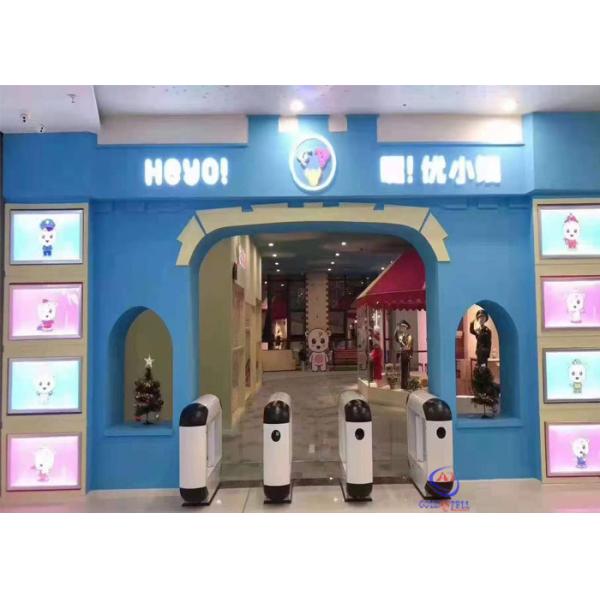 Bi Directional Facial Access Control Swing Gate Amusement Park Turnstile