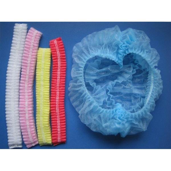 Disposable Hair Cover PP Non Woven Fabric Bouffant Cap For Food Industry