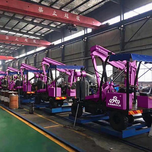 Mini Pile Driving Machine Guardrail Pile Drilling Equipment Vibration Hammer Pile Driver