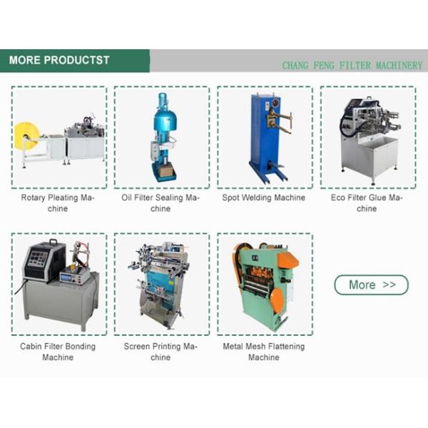 RAL 7038 Car Air Filter Making Machine , Hepa Filter Pleating Machine