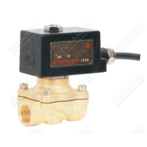 Manual Adjustable Flow Control Natural Gas Solenoid Valve 1/4'' 12V 24V DC
