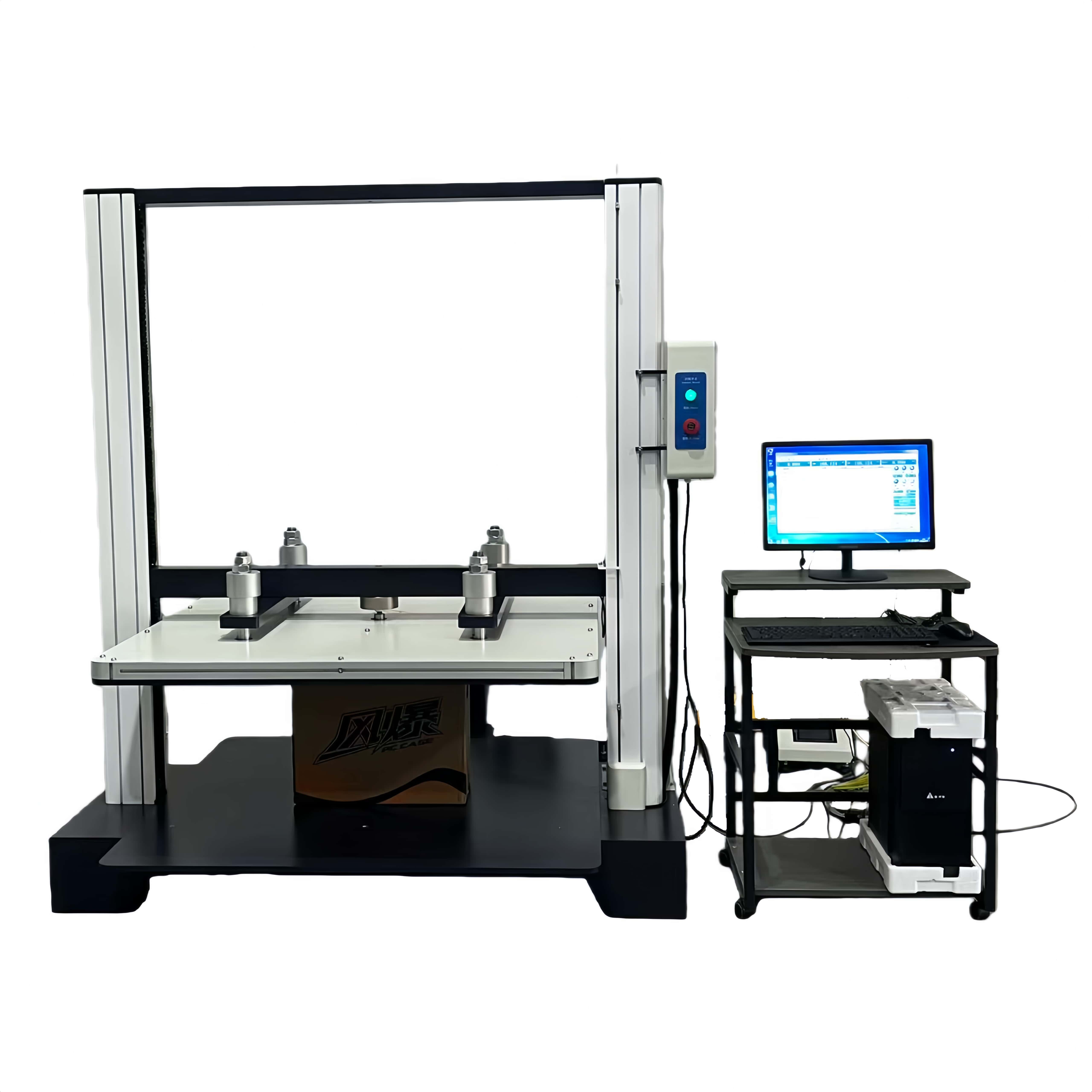 Folding Endurance & Carton Crush Strength Testing Machine Packaging Compression & Carton Crush Strength Tester