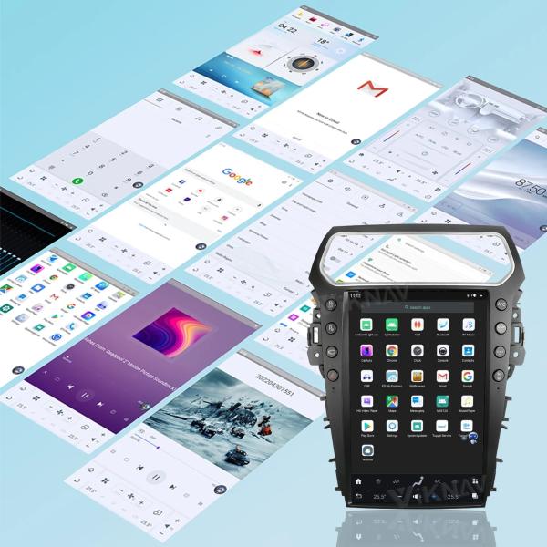 14.4 Inch Touch Screen Car radio For 2011--2019 Ford Explorer GPS Navigation Multimedia Player Wireless Carplay BT 4G