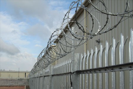 1.8m High Steel Palisade Fencing Commercial Metal Galvanized