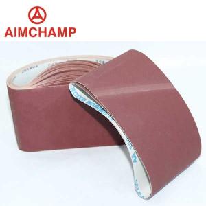 China Abrasive Cloth Roll Woodworking Sand Belt Abrasive Belt Red Surface Blue Cloth on sale
