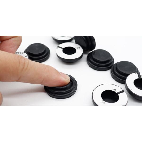 Pantone Color Silicone Shock Absorbing Pads 27x10mm For Car Door