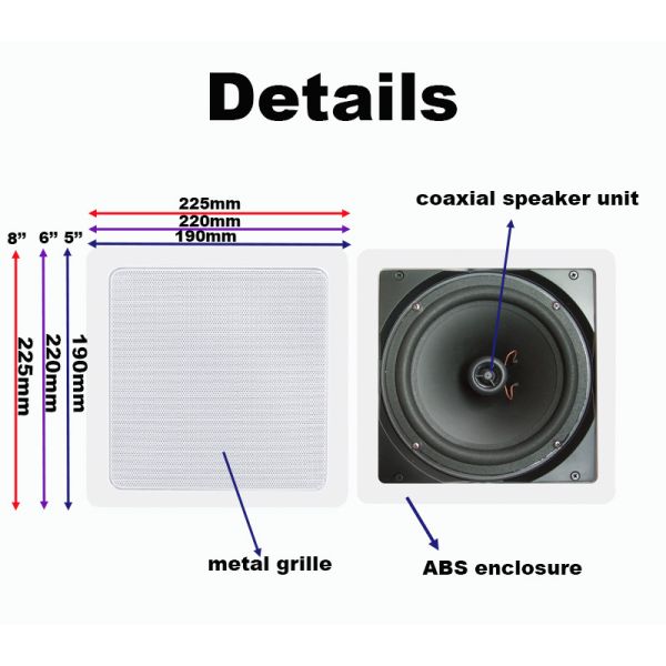 8-inch 40W Coaxial Speaker Passive Loudspeaker High Quality PA System