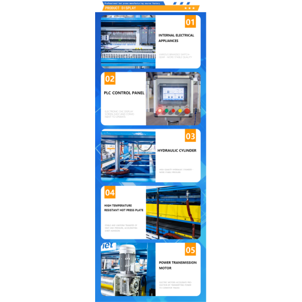 Customized Automatic Conveyor Hot Press Production Line with 50T Maximum Pressure and 3500mm*1800mm Workbench for Art Doors