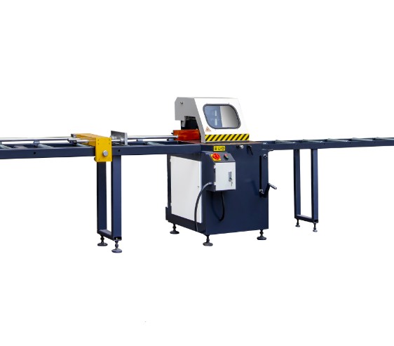 Automatic Single Head Aluminium Profile Cutting Machine Window Section Feeding Corner Key
