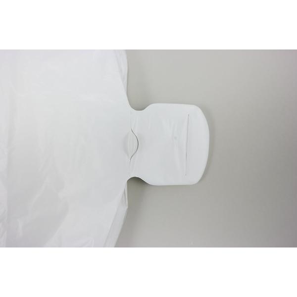Plastic Bag-WHITE Plain Embossed T Shirt Bag 13 mic - 100 bags/bundles , HDPE material