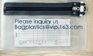 Buy cheap Zipper Vinyl PVC Leather Bank Deposit Bags Bank Deposit Bag With Key Ring,Locking Courier Bag 1000 Denier Nylon Combinat product