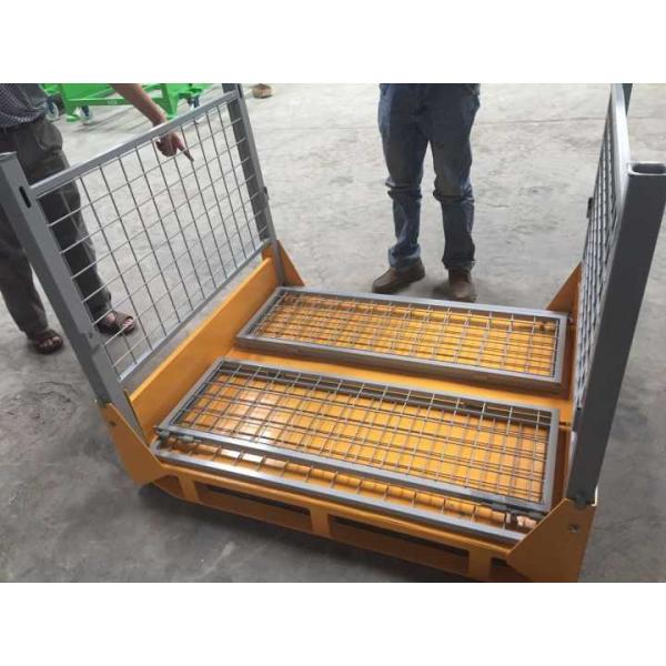 Industrial Warehouse Collapsible Wire Container Large Load Capacity