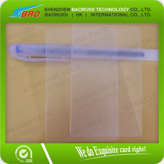 bank white pvc plastic cards