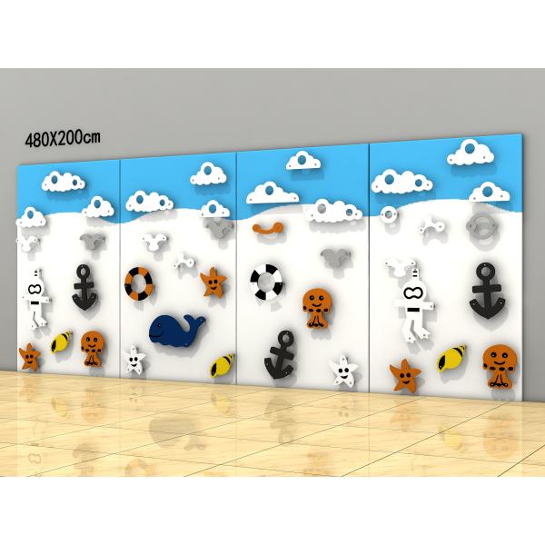 NO Inflatable Custom Kids Climbing Wall for Outdoor Play in Park and Yard
