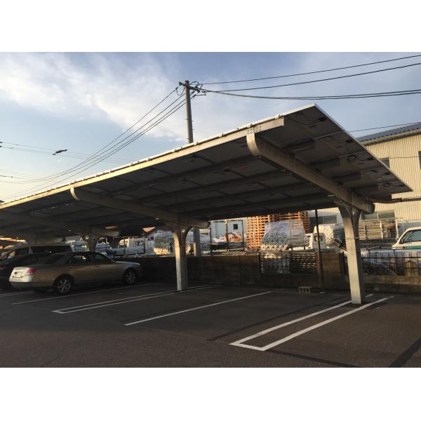 Q235 Steel Solar Carport Structures with CE Certification and 1.4KN/m2 Snow Load