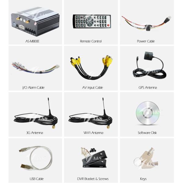 4CH SD Card & Hard Disk School Bus Mobile DVR With Optional GPS 3G/4G