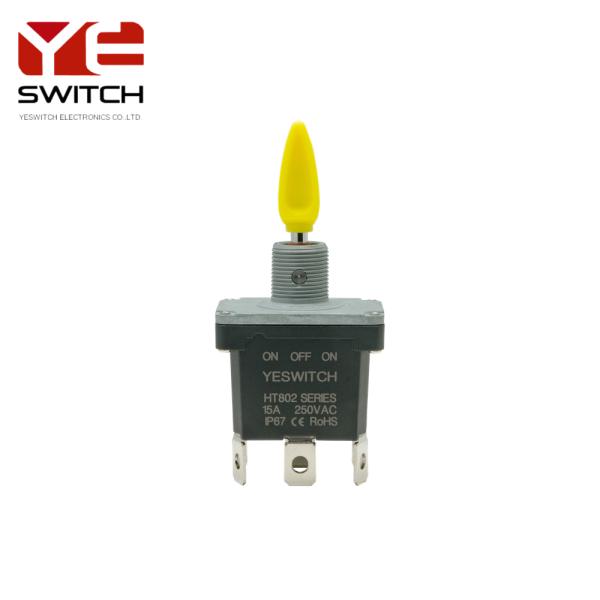 Industrial Metal Toggle Switch With Three Positions On-off-on Function
