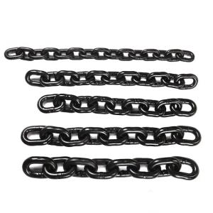Buy cheap G80 8mm Iron Chain for Hoist Blacken Lifting Chain Test Load 48kN Working Load Limit 2t product