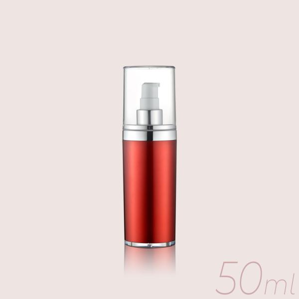 Oval Shape Airless Lotion Pump Bottles Container For Emulsion Storage GR216A/B