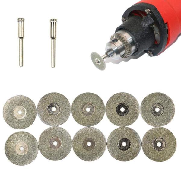 20mm Diamond Saw Blades For Stone Cutting Discs Shank Dremel Drill Fit Rotary Tool