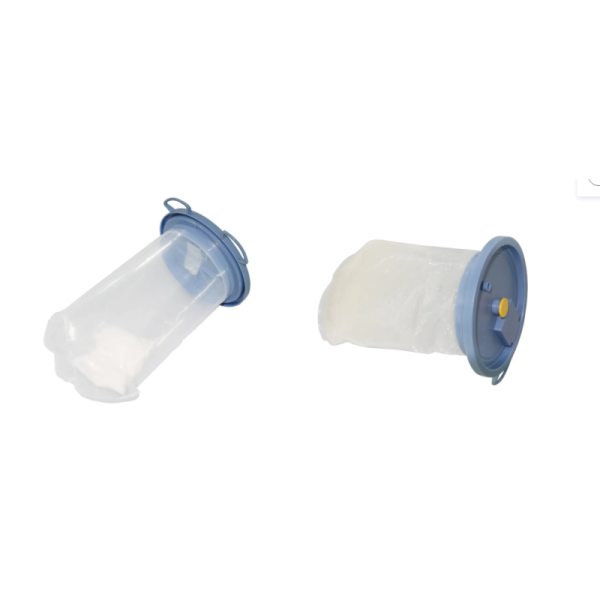 Transparent Leak-Proof Latex-Free Disposable Suction Liner Bag and Reusable Canister for Medical Use