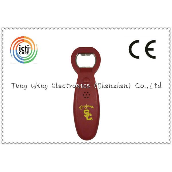 Personalised Sound Bottle Opener Eco Friendly ABS Logo Printed For Christmas Gifts