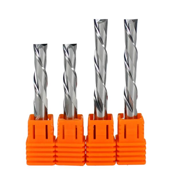 YingBa Left Cut End Milling Cutter 2 Flutes Spiral Tungsten Carbide for Wood Cutting Bit ODM OEM Customizable Manufactured