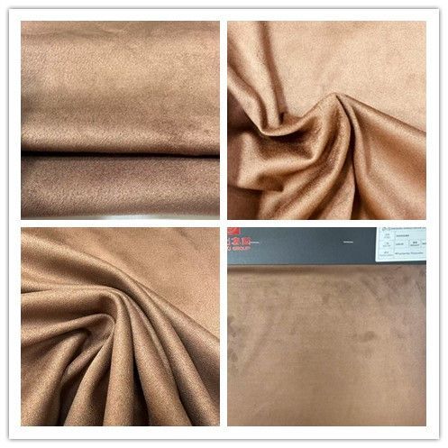 Suede Polyester/Spandex Knitted Fabric Soft Handfeel