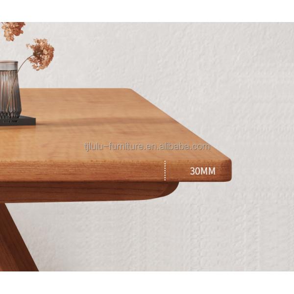 Nordic Direct Home Furniture Solid Wood Rectangular Dining Table for Functional Dining Space