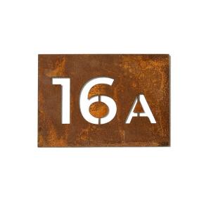 Buy cheap Outdoor Laser Cutting Personalized House Number Rusted Corten Steel Sign product