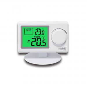 Buy cheap Large LCD Screen White Color Wireless Digital Room Thermostat With NTC Sensor product
