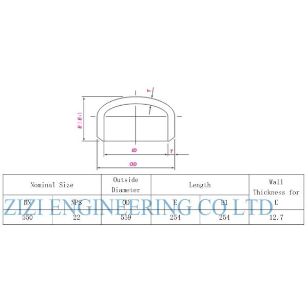 Welded Steel Pipe Caps Sch 20 22 " BE ASTM A860 WPHY 60 ASME B16 9 PE Coating