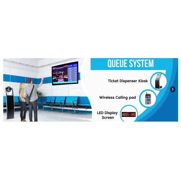 Bank Customer Service Wireless Queue Management System with 80mm Thermal Printer