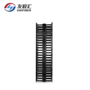 Buy cheap Vertical Dual Sided Cable Manager, 45RU, Bend Radius Plastic Finger Duct, 4.9 in. Wide product