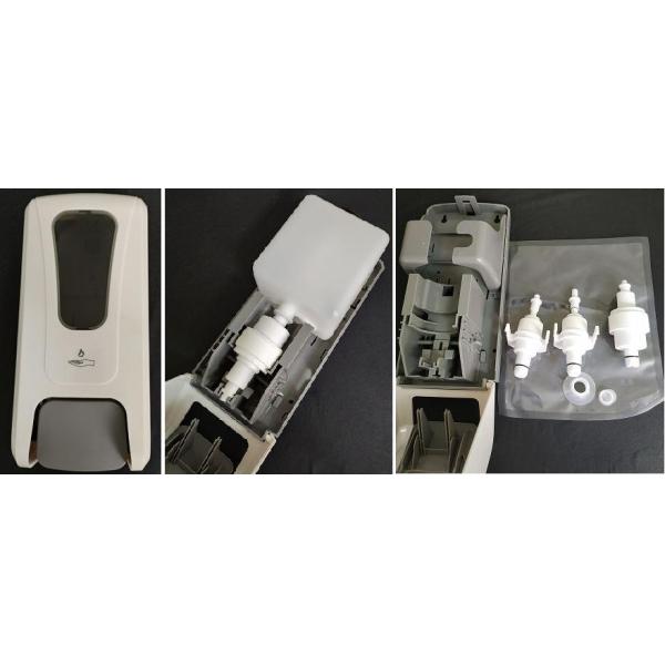 Elegant Manual Foaming Hand Soap Dispenser With Refillable Bottle Disposable Pouch