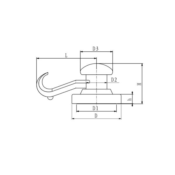 Colorful Strong Magnetic Wall Hooks For Fridge