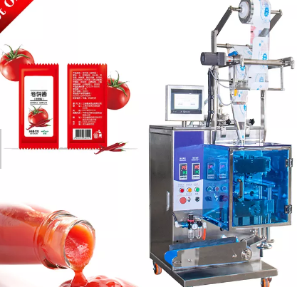 Shilong PLC Control Liquid Packing Machine For Honey / Ketchup