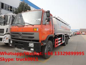 China dongfeng 6*4 LHD 210hp diesel 23000L dongfeng double rear axles oil truck for sale, wholesale price Fuel tank truck on sale